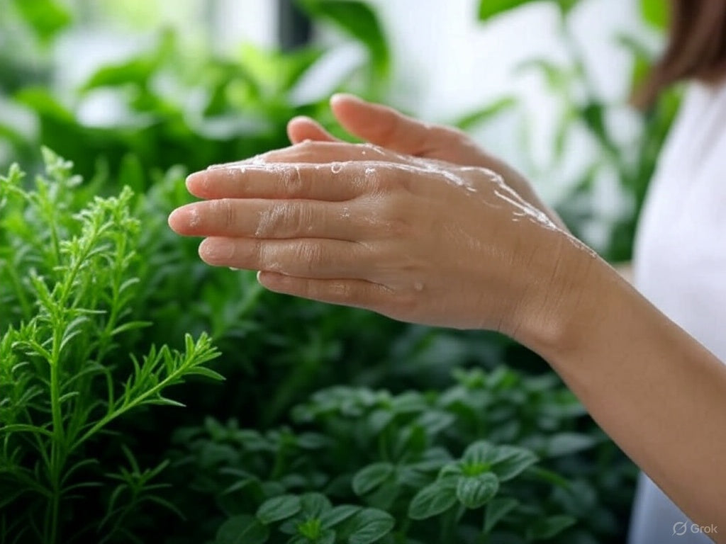 Textura natural del lubricante íntimo Nessum con ingredientes vegetales